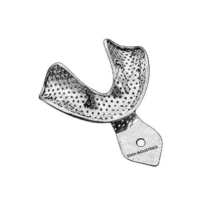Impression Tray, Perforated Full Denture, Lower, XL