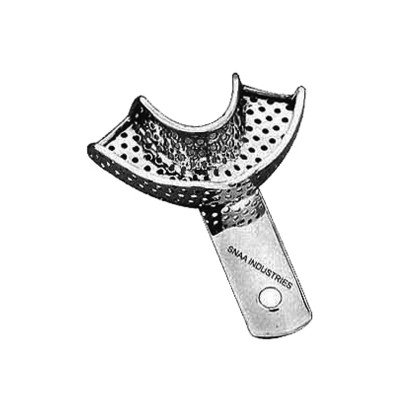 Impression Tray for Crown and Bridge Work, Perforated, Lower, L1P