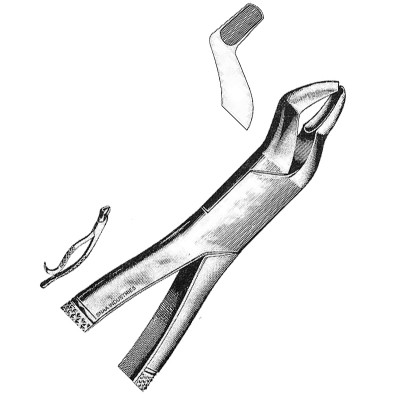 Tooth Extracting Forceps American Pattern fig.10H