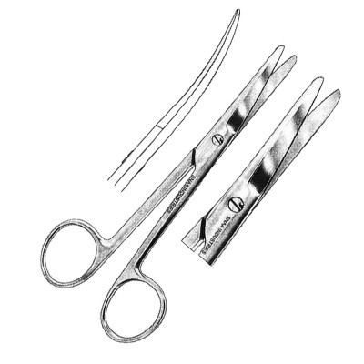 Mayo Gum Scissors, Curved, Fig.2
