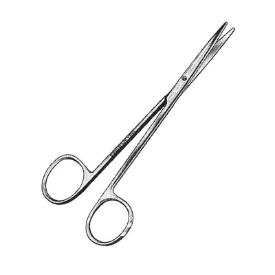 Metzenbaum-Delicate Gum Scissors, Straight, Fig.1