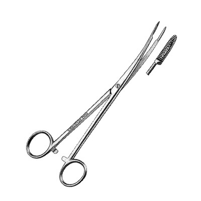 Sponge and Dressing Forceps, Curved